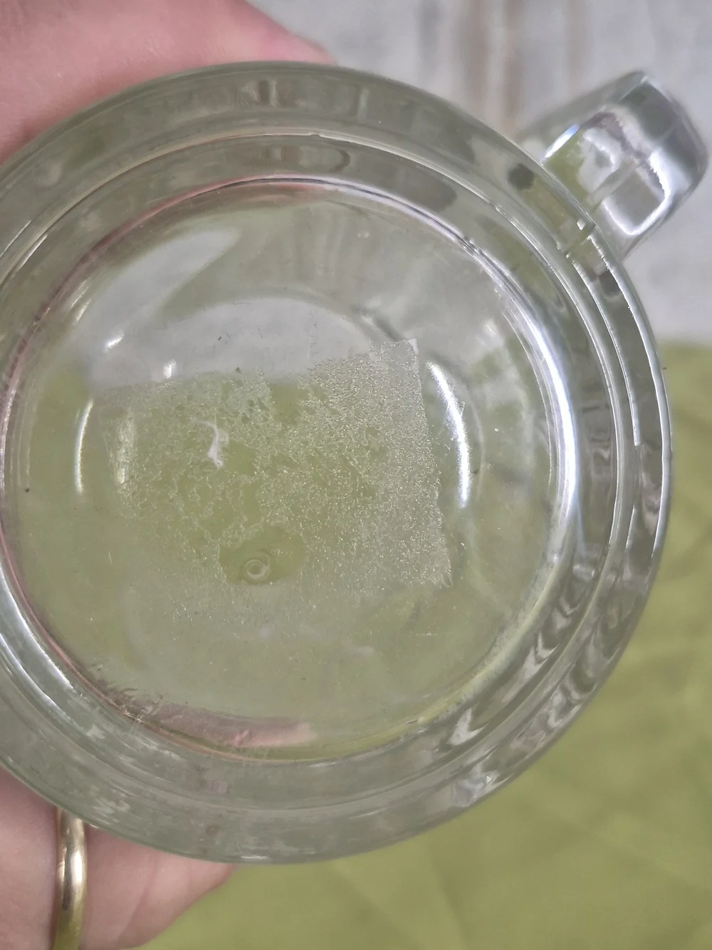 Clear Glass Patterned Coffee Mug - Transparent